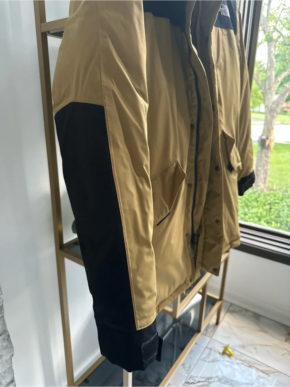 The North Face Men’s Tan and Black Insulated Parka